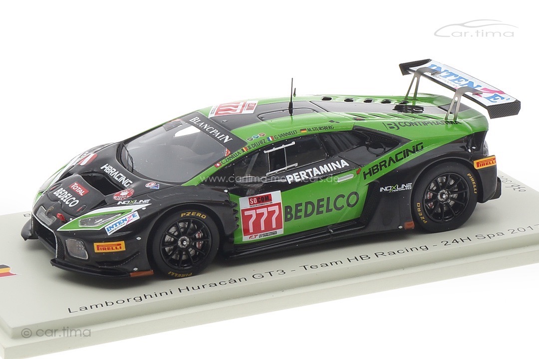 Lamborghini Huracán GT3 24h Spa 2017 Delhez/Vannelet/Stursberg/Zarnella Spark 1:43 SB303