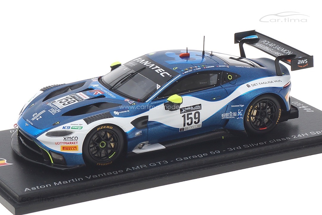 Aston Martin Vantage AMR GT3 24h Spa 2021 Tujula/MacDowall/Hasse Clot/Kjaergaard Spark 1:43 SB442