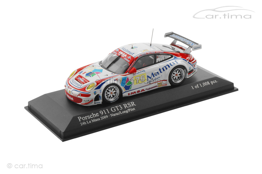 Porsche 911 (997) GT3 RSR 24h Le Mans 2009 Narac/Long Minichamps 1:43 400096976