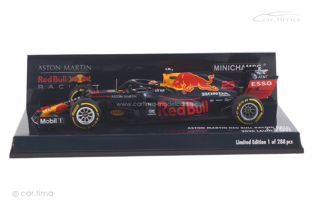 Aston Martin Red Bull Racing RB16 Launch Spec 2020 Albon Minichamps 1:43 410200023