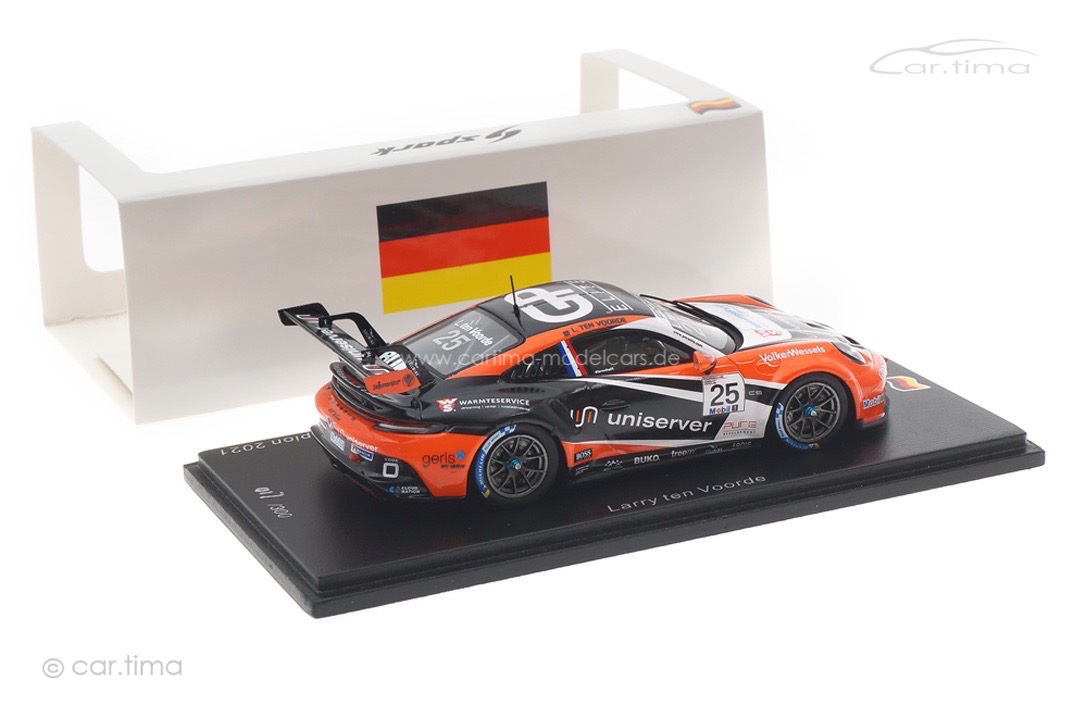 Porsche 911 GT3 Cup Champion Carrera Cup 2021 Larry ten Voorde Spark 1:43 SG813