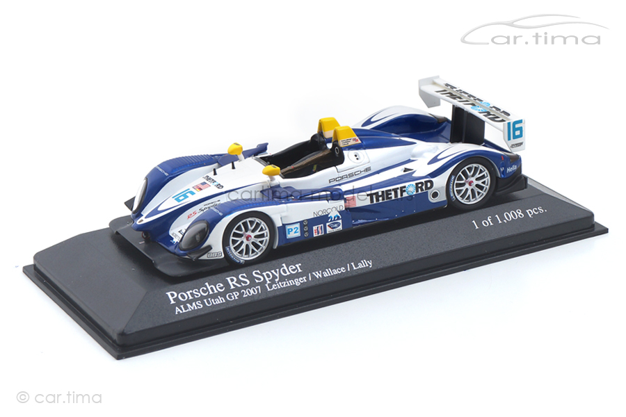 Porsche RS Spyder ALMS Utah GP 2007 Lamy/Wallace Minichamps 1:43 400076616