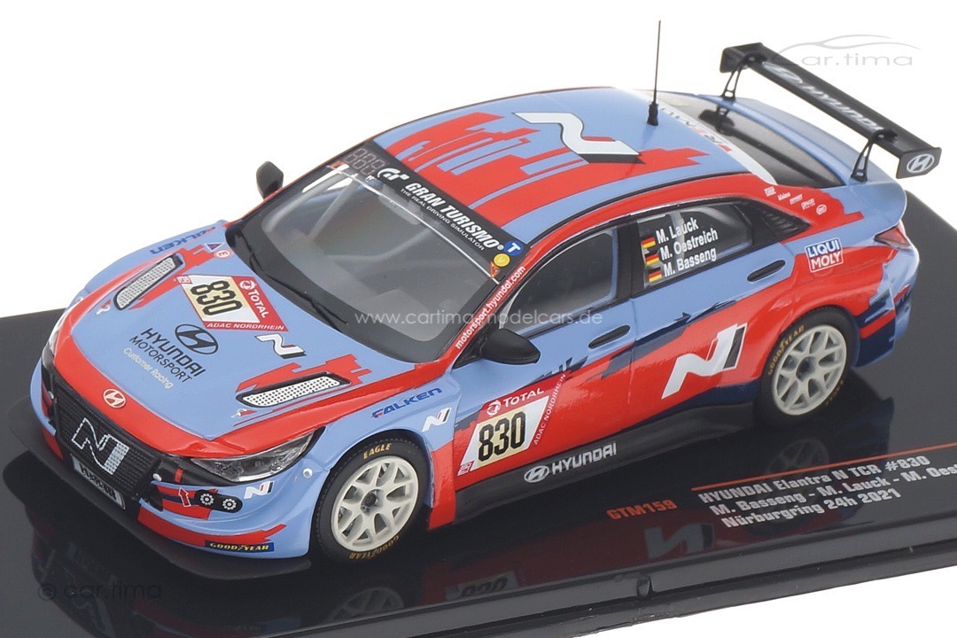 Hyundai Elantra N TCR 24h Nürburgring 2021 Basseng/Lauck/Oestreich IXO 1:43 GTM159