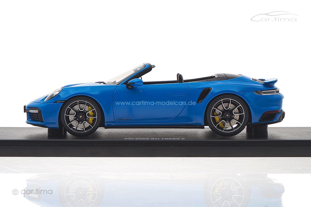 Porsche 911 (992) Turbo S Cabriolet Sharkblue GT Spirit 1:18 GT441