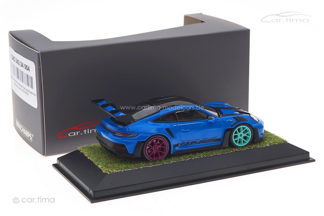 Porsche 911 (992) GT3 RS Weissach Paket Happy Easter 2024 Minichamps car.tima CUSTOMIZED 1:43