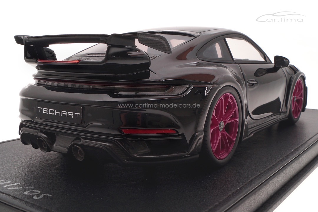 TECHART GTstreet R Basis 992 Schwarz/Rad Sternrubin car.tima CUSTOMIZED 1:18 CAC01823010