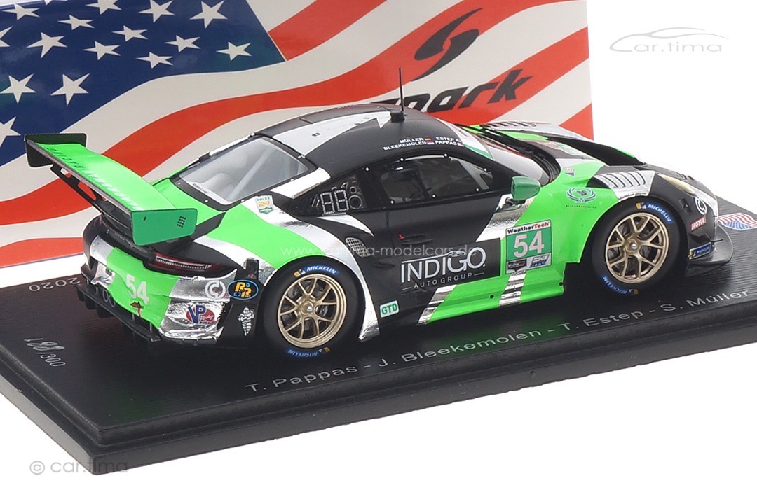 Porsche 911 GT3 R 24h Daytona 2020 Pappas/Bleekemolen/Estep/Müller Spark 1:43 US127