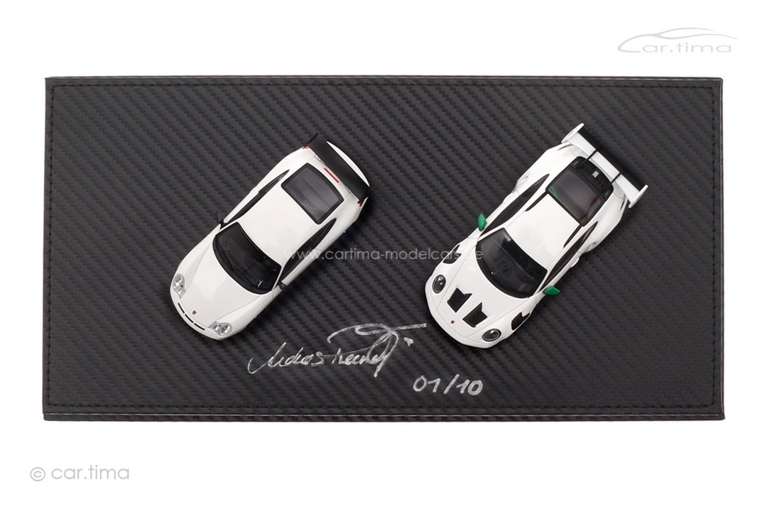 Set Porsche 911 GT3 RS (996/992) Originalsignatur Andreas Preuninger car.tima 1:43