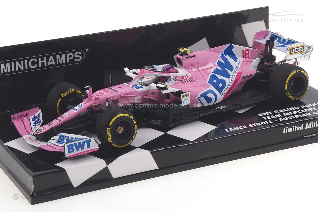 BWT Racing Point F1 RP20 GP Austria 2020 Lance Stroll Minichamps 1:43 417200118