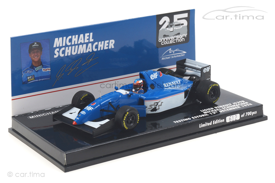 Ligier Renault Js39b Michael Schumacher Estoril 1994 Minichamps 1:43 517944399