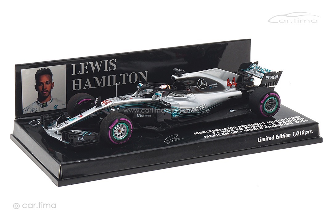 Mercedes AMG Petronas Mexico GP World Champion 2018 Hamilton Minichamps 1:43 417181944