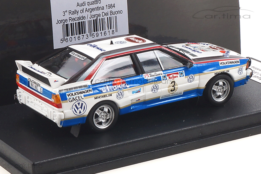 Audi Quattro Rallye of Argentina 1984 Recalde/Del Buono Trofeu 1:43 RRAR01