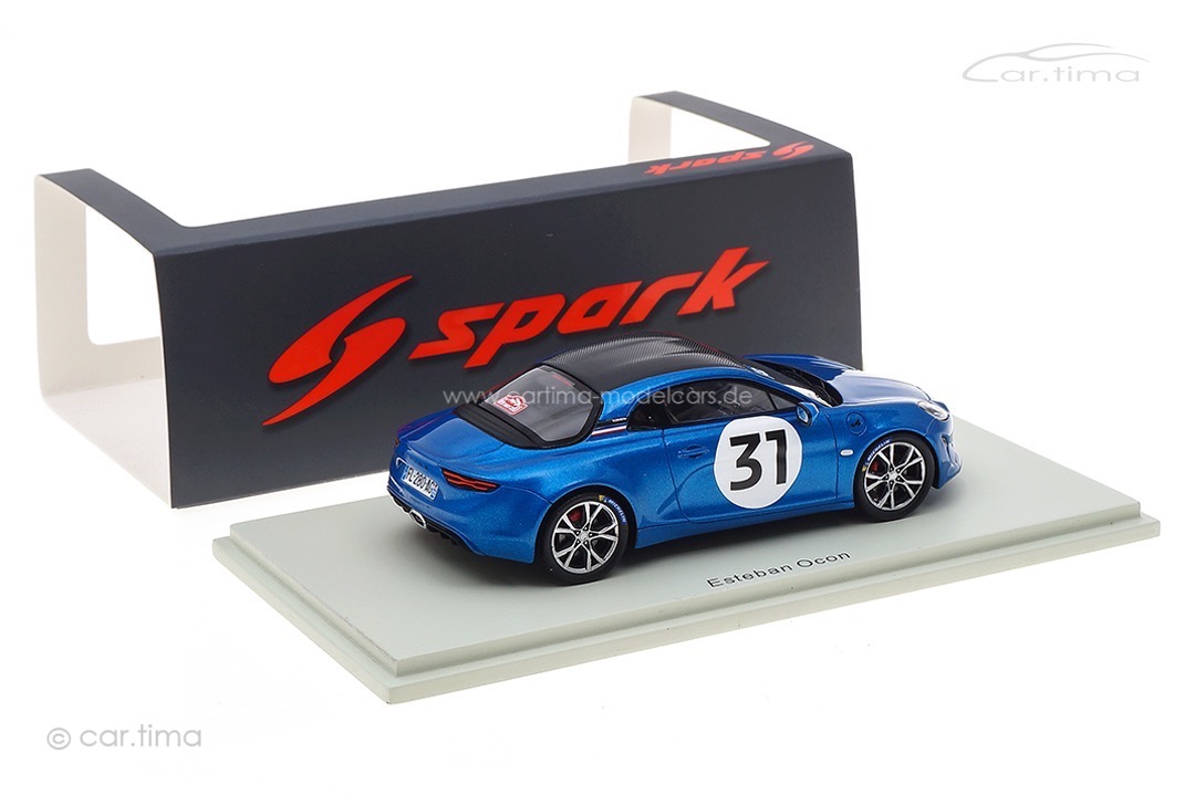 Alpine A110S Rallye Monte Carlo 2021 Esteban Ocon Spark 1:43 S6576