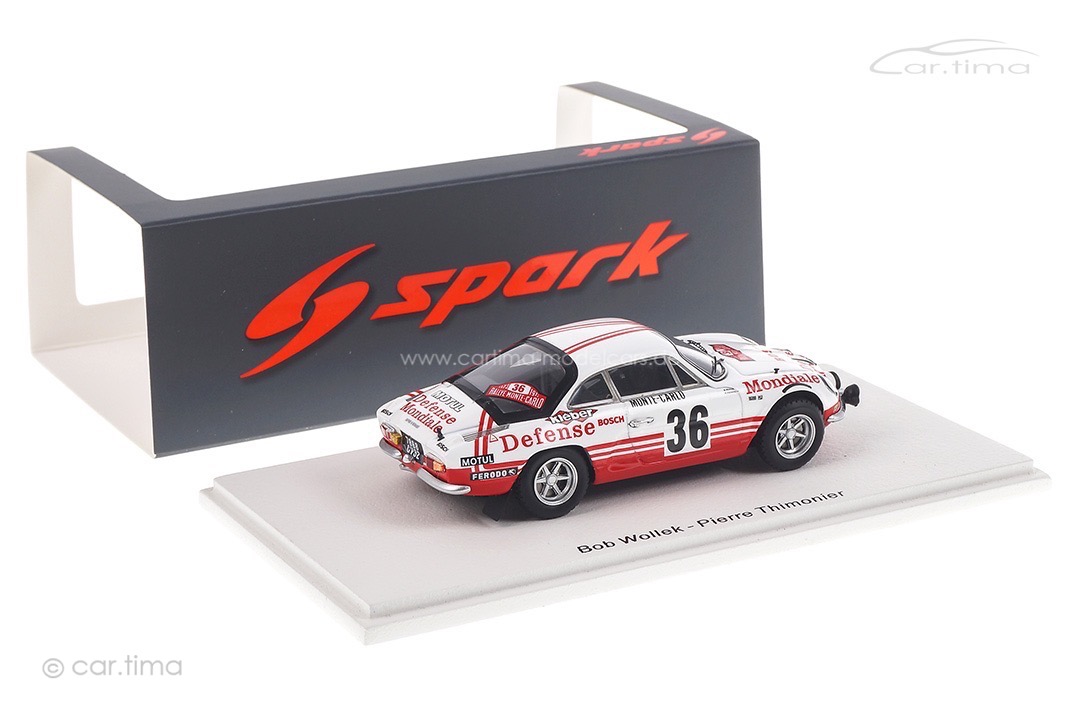 Alpine A110 Rallye Monte Carlo 1973 Wollek/Thimonier Spark 1:43 S6111