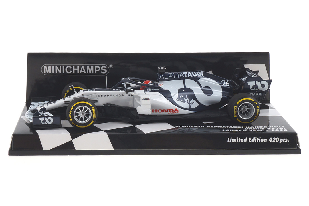 Scuderia Alpha Tauri Honda AT01 Launch spec 2020 Daniil Kvyat Minichamps 1:43 417200026