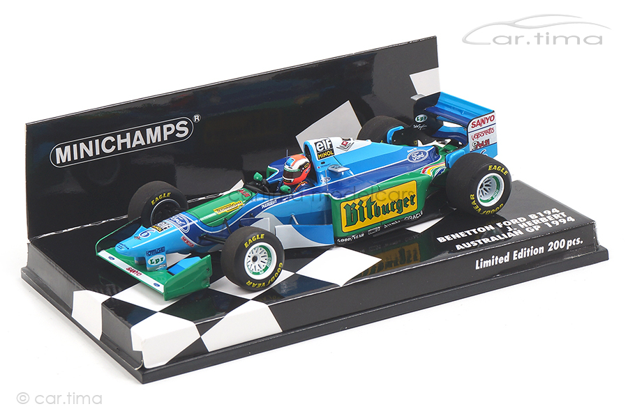 Benetton Ford B194 Australian GP 1994 Johnny Herbert Minichamps 1:43 417941606