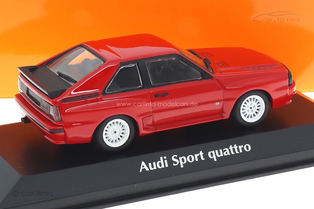 Audi Sport quattro 1984 rot/Rad weiß Minichamps 1:43 940012120