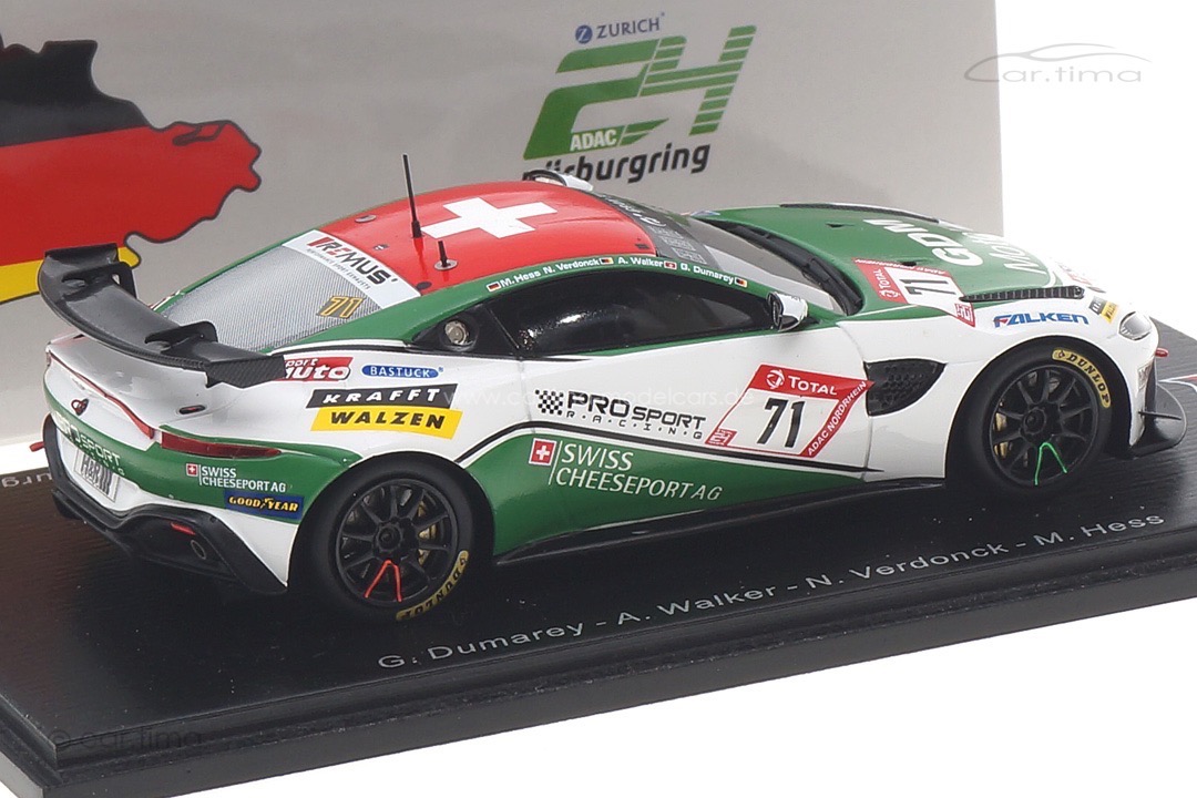 Aston Martin Vantage AMR GT4 24h Nürburgring 2020 Dumarey/Hess/Walker Spark 1:43 SG702