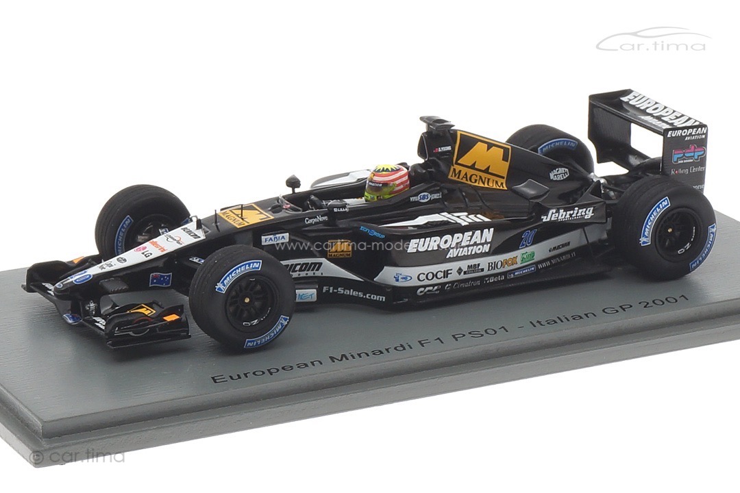 Minardi PS01 Italian GP 2001 Alexander Yoong Spark 1:43 S4848