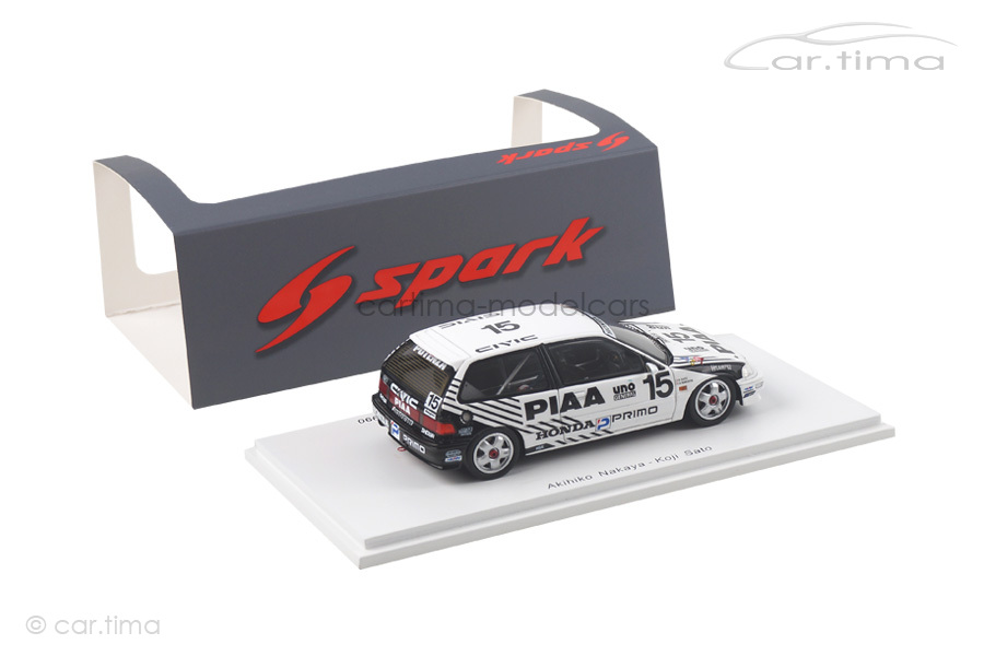 Honda Civic EF9 JTC Suzuka 500km 1990 Nakaya/Sato Spark 1:43 S5461