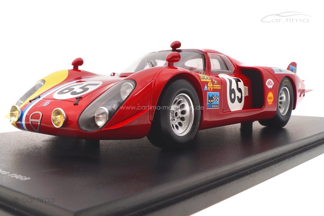 Alfa Romeo 33/2 24h Le Mans 1968 Trosch/von Wendt Spark 1:18 18S513