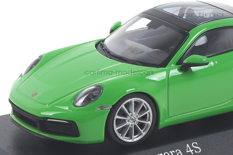 Porsche 911 (992) Carrera 4S Lizardgrün Minichamps 1:43 410069322