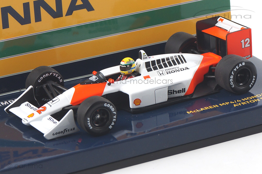 McLaren MP4/4 Honda V6 Turbo Ayrton Senna 1988 Minichamps 1:43 540884312