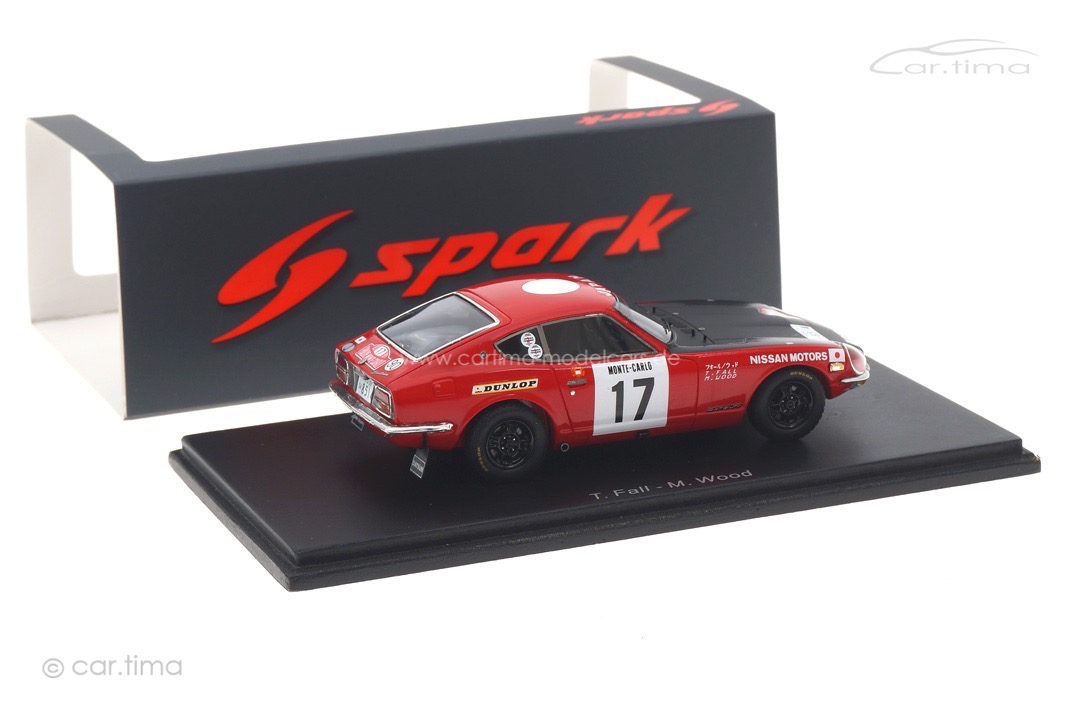 Datsun 240Z Rallye Monte Carlo 1973 Fall/Wood Spark 1:43 S6285