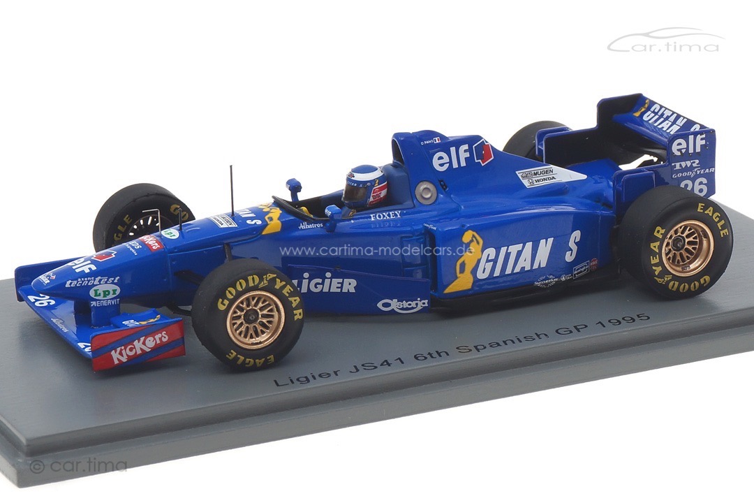 Ligier JS41 Mugen Honda V10 GP Spanien 1995 Olivier Panis Spark 1:43 S7409