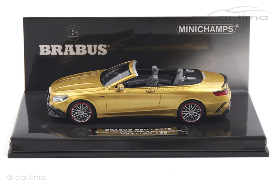 Brabus 850 S-Class Cabriolet 2016 gold Minichamps 1:43 437034234