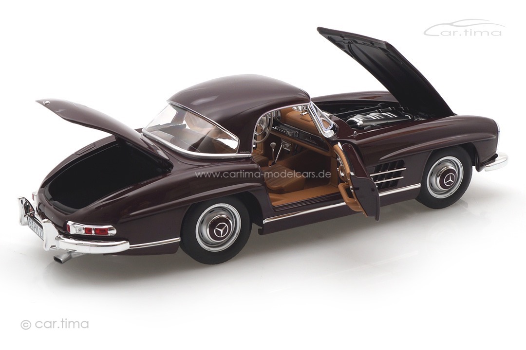 Mercedes-Benz 300 SL Roadster 1957 dunkelrot Norev 1:18 183891