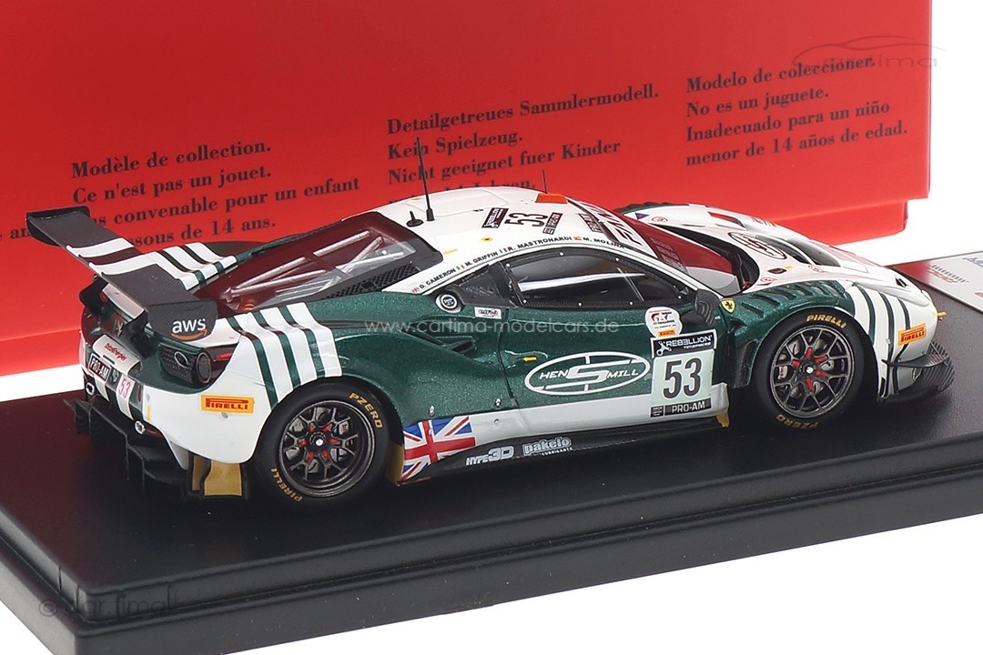 Ferrari 488 GT3 Winner PRO-AM class 24h Spa 2021 Cameron/Mastronardi/Griffin/Molina Looksmart 1:43