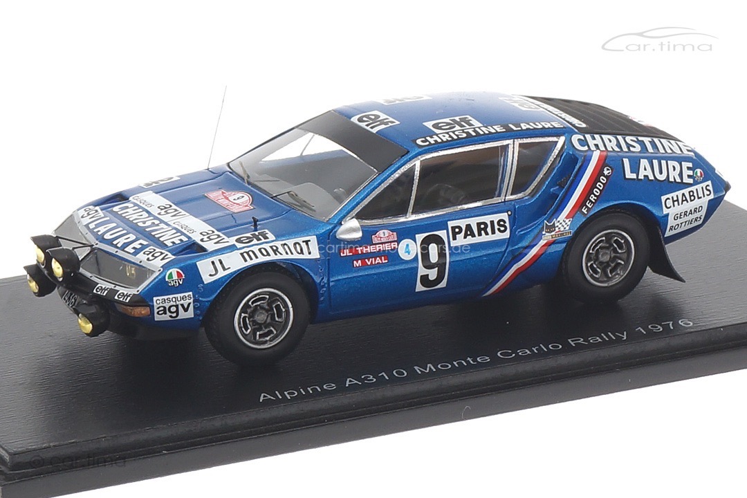 Alpine A310 Rallye Monte Carlo 1976 Thérier/Vial Spark 1:43 S5496