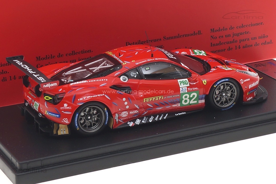 Ferrari 488 GTE Evo 24h Le Mans 2020 Bourdais/Gounon/Pla Looksmart 1:43 LSLM105