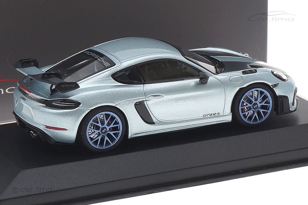 Porsche 718 Cayman GT4 RS Azzuro Thetys/Rad Indigoblau Minichamps car.tima CUSTOMIZED 1:43