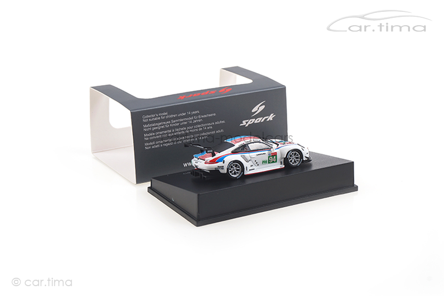 Porsche 911 RSR 24h Le Mans 2019 Jaminet/Müller/Olsen Spark 1:87 87S153