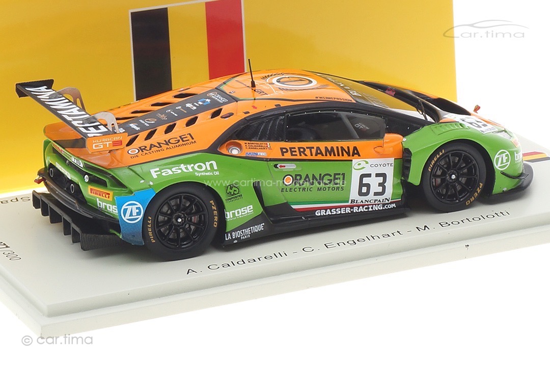 Lamborghini Huracán GT3 24h Spa 2018 Caldarelli/Engelhart/Bortolottii Spark 1:43 SB308