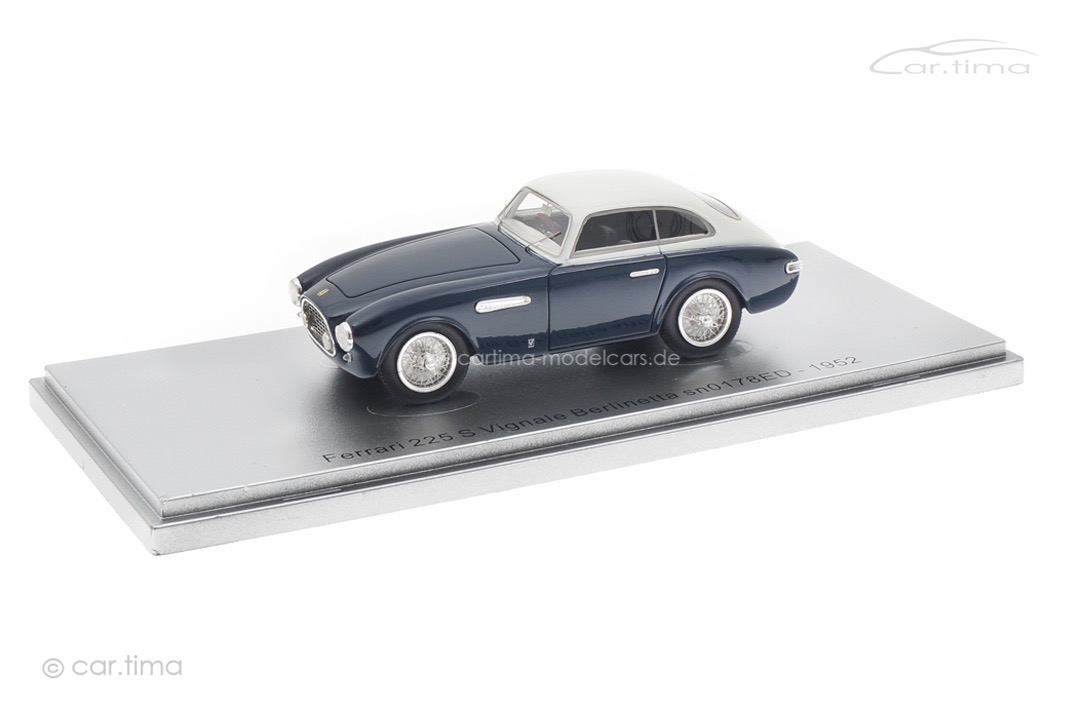 Ferrari 225 S Vignale Berlinetta sn0178ED 1952 blau/weiß Kess 1:43 KE43056251