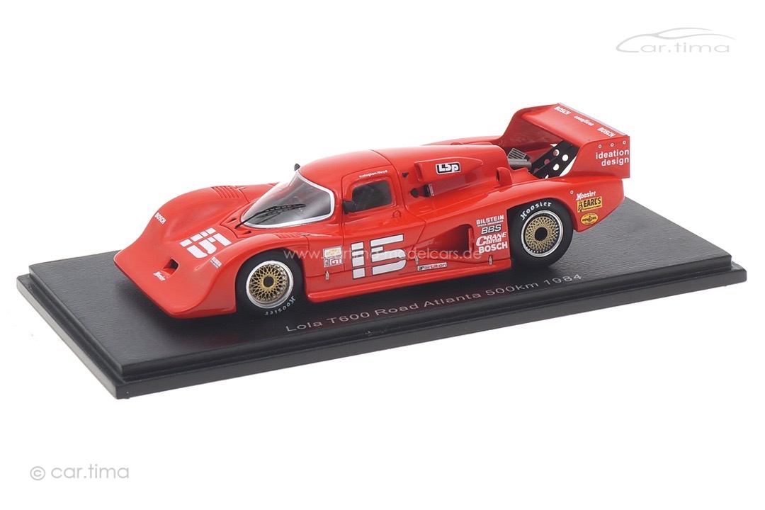 Lola T600 500km Road Atlanta 1984 Kalagian/Lloyd Spark 1:43 S8604