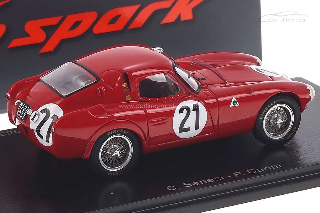 Alfa Romeo 6C 3000 CM 24h Le Mans 1953 Sanesi/Carini Spark 1:43 S4702