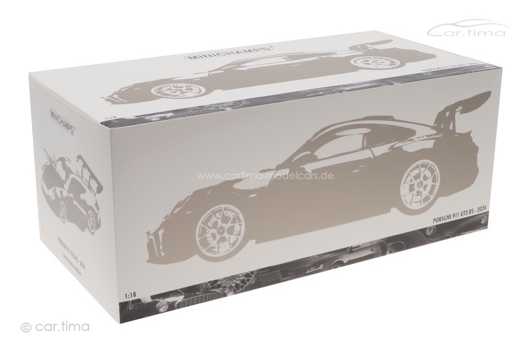 Porsche 911 (992) GT3 RS Weissach Package Racinggelb/Rad rot Minichamps 1:18 110062025