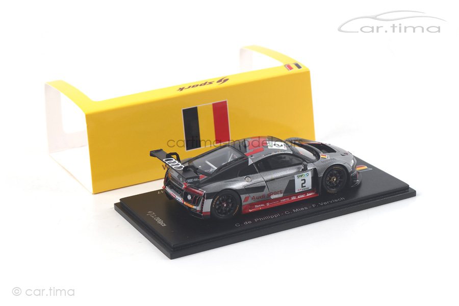 Audi R8 LMS 24h Spa 2017 de Philippi/Mies/Vervisch Spark 1:43 SB142