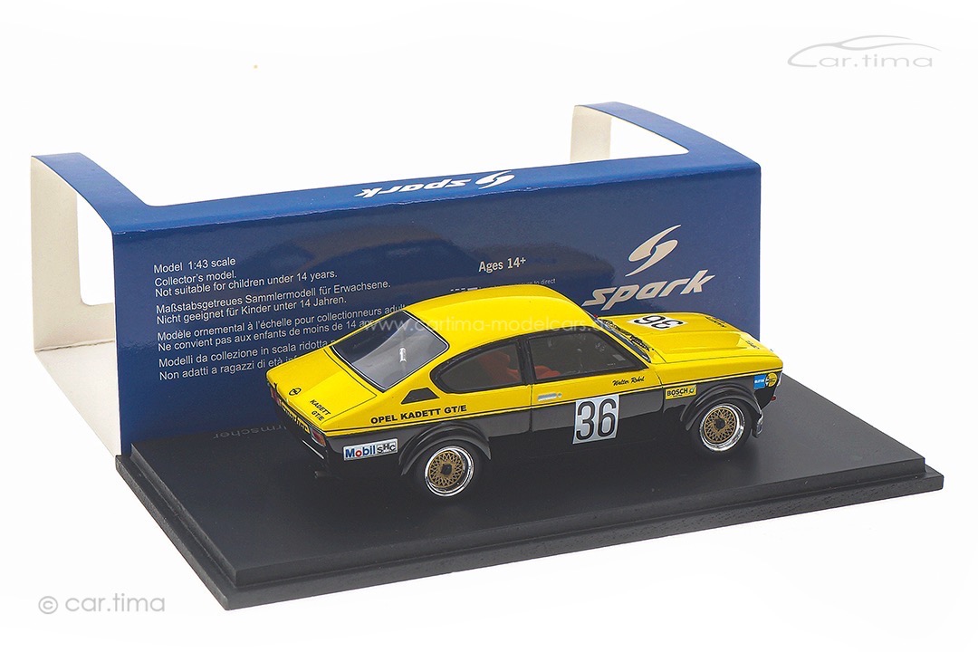 Opel Kadett C GT/E Irmscher DRM Diepholz 1976 Walter Röhrl Spark 1:43 MAD012