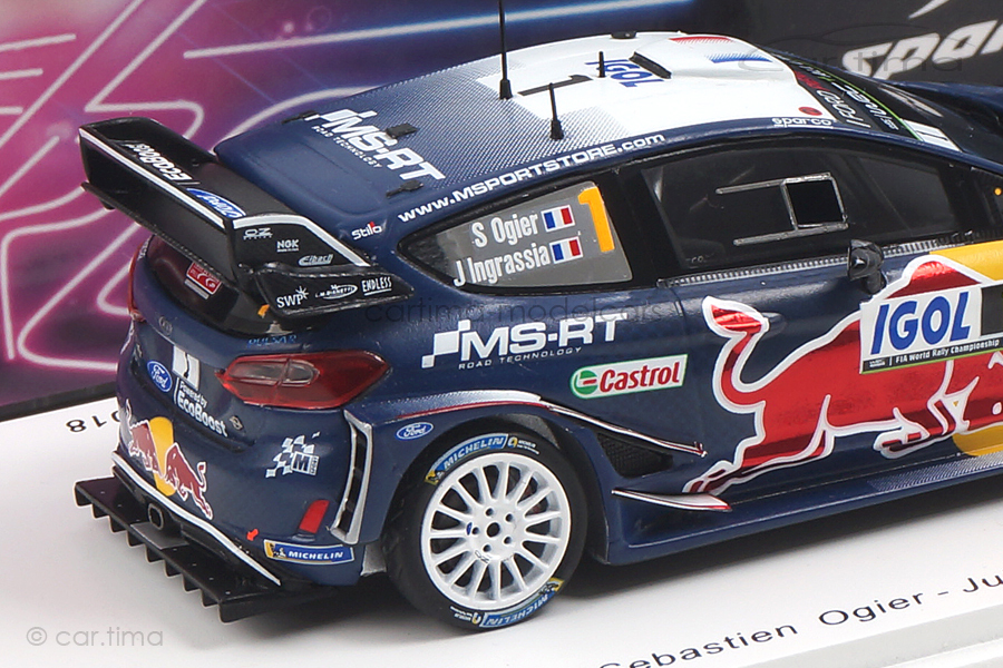 Ford Fiesta WRC Winner Tour de Corse 2018 Ogier/Ingrassia Spark 1:43 S5970