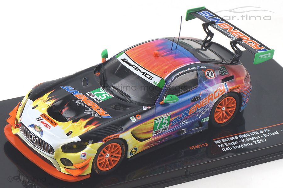 Mercedes-AMG GT3 24h Daytona 2017 Engel/Habul/Said/Vautier IXO Models 1:43 GTM113