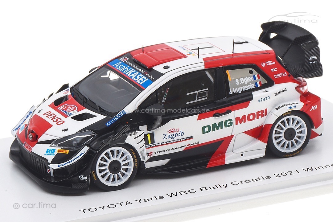 Toyota Yaris WRC Winner Rallye Kroatien 2021 Ogier/Ingrassia Spark 1:43 S6588