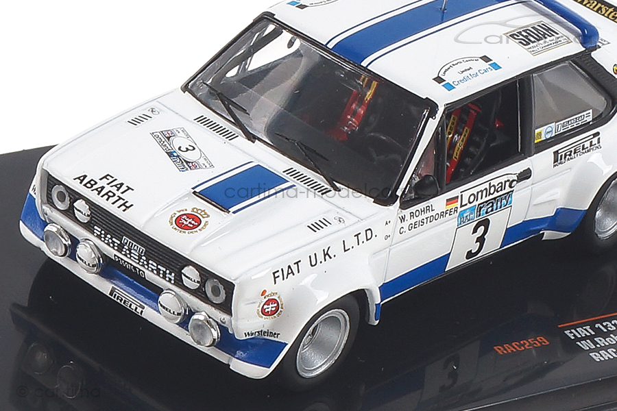 Fiat 131 Abarth RAC Rally 1979 Röhrl/Geistdörfer IXO 1:43 RAC259