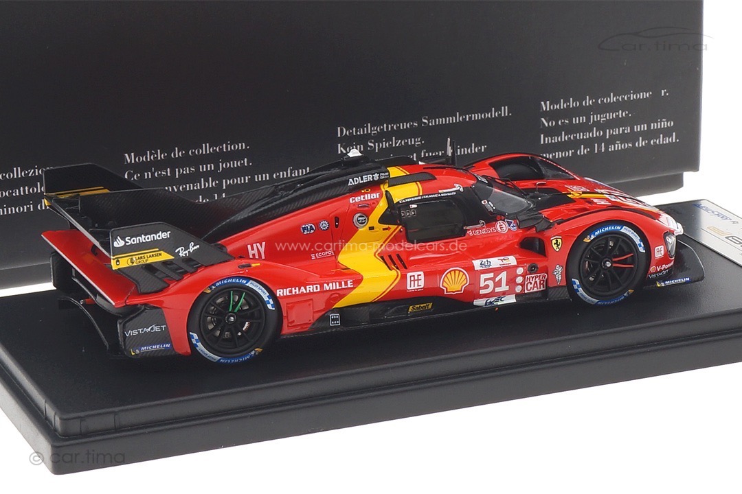 Ferrari 499P LMH Winner 24h Le Mans 2023 Calado/Giovinazzi/Pier Guidi Looksmart 1:43 LSLM162