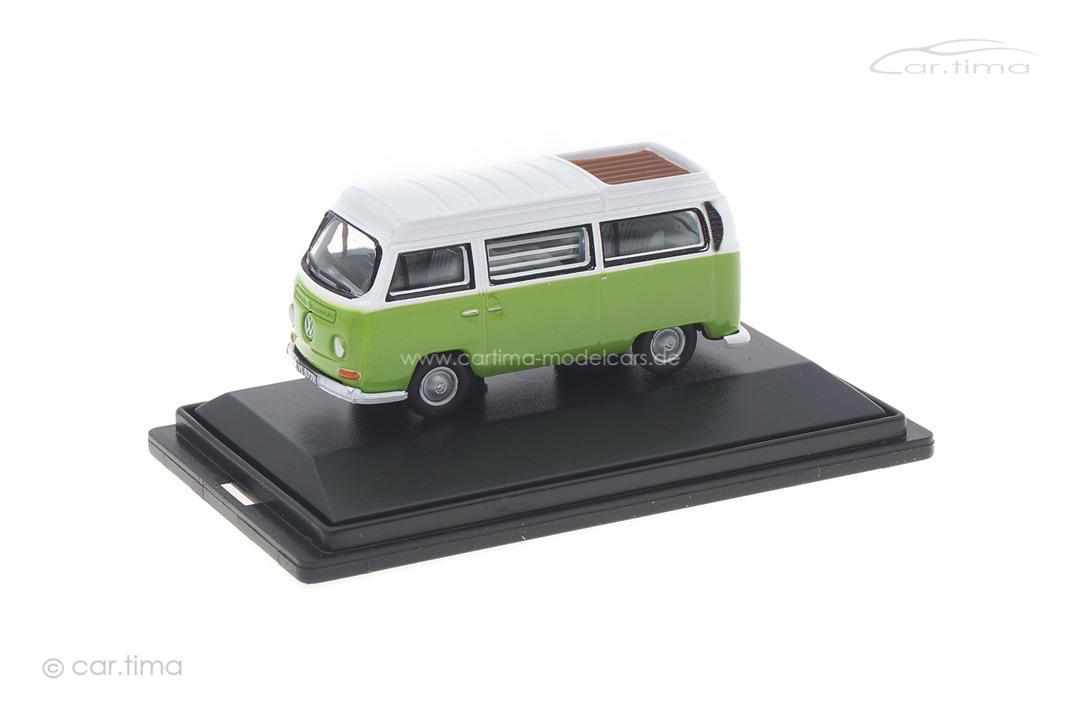 Volkswagen Bus T2a Westfalia Camper Lime Green/White Oxford 1:76 76VW012