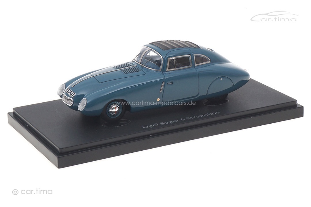 Opel Super 6 Stromlinie graublau autocult 1:43 04034